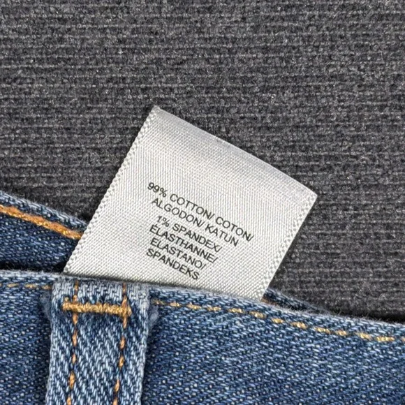 Lucky Brand 329 Classic Straight Jeans Mens 38x34 Blue Denim Stretch Faded Y2K - Picture 4 of 7